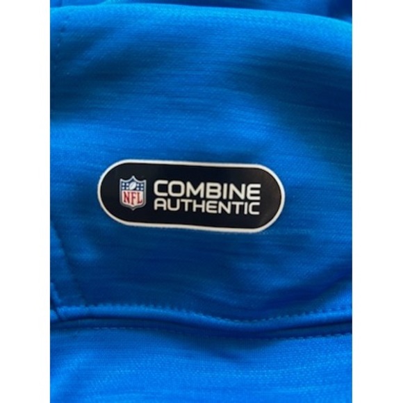 New NFL Detroit Lions Mens Hoodie Blue Pullover Combine Authentic Size XL - Picture 5 of 10